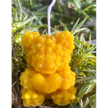 Восъчна свещ "Mече със сърце"